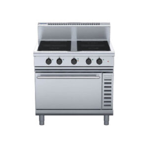 Waldorf IN8410ECR5 800 Series 900mm 4 x 5.0kW Round Zones Electric Induction Range Convection Oven. (3P)