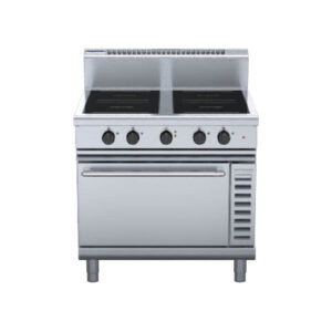 Waldorf IN8410ECR5F 800 Series 900mm 2 x 5.0kW Round Zone, 2 x 5.0kW Full Area Zone Electric Induction Range Convection Oven. (3P)