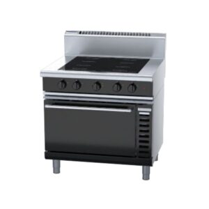 Waldorf Bold INB8410ECF 800 Series 900mm 4 x 5.0kW Full Zone Electric Induction Range Convection Oven. (3P)