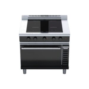 Waldorf Bold INLB8410ECF 800 Series 900mm 4 x 5.0kW Full Zone Electric Induction Range Convection Oven - Low Back Version. (3P)