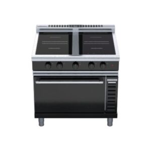 Waldorf Bold INLB8410ECR5F 800 Series 900mm 2 x 5.0kW Round Zone, 2 x 5.0kW Full Area Zone, Low Back Electric Induction Range Convection Oven (3P)