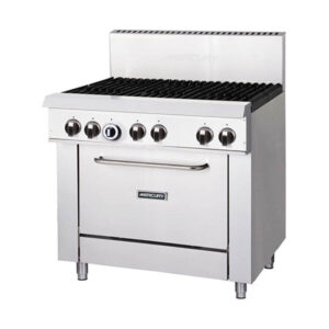 Mercury M36S-6F Six Burner Gas Range with Static Oven. (NAT Gas)