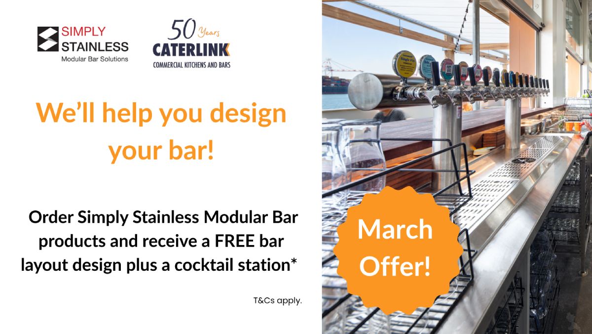 Simply Stainless Modular Bar Solutions Special March Offer Skope March promo esg2