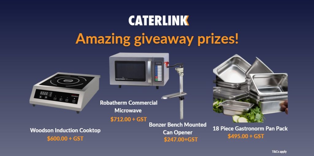 Caterlink Commercial Kitchen Equipment EOFY Sale - 25-27th of May EOFY sale giveaway prizes 2026