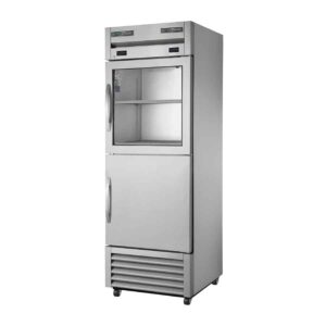 True Refrigeration T-23DT-1-G-1-HC-FGD01 651Lt Split Half Glass + Half Solid Swing Doors Dual Temperature Cabinet