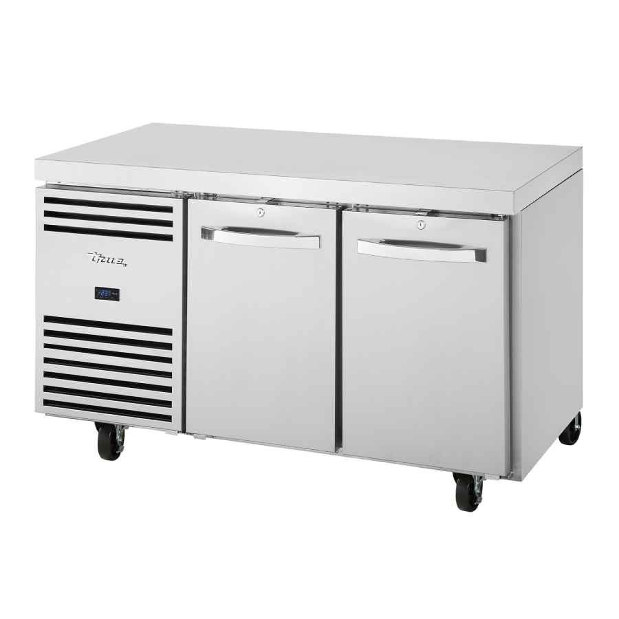True Refrigeration TCF1/2-CL-SS-DL-DR 420Lt 1/1GN Counter Freezer with 2 Sections True Refrigeration TCF1/2-CL-SS-DL-DR 420Lt 1/1GN Counter Freezer with 2 Sections