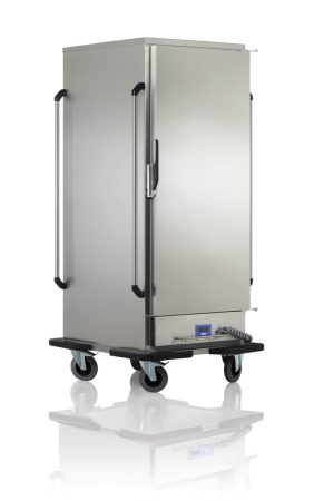 CLEARANCE Ozti OZH-BC-SD-1F Mobile Heate Banquet Cart 11 x 2/1GN