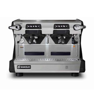 Rancilio Classe 5 Crono RC2GC-C5CRONO-BLK USB 2 Group Compact Tall Espresso Machine in Black