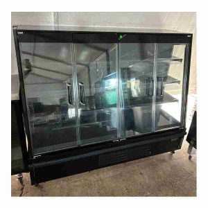 Used Bromic SVM1875HD-NR-RW3940 Four Hinged Doors, 664Lt Semi Vertical Multideck Display Fridge