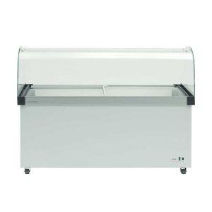 Liebherr EFI-4853 Gelato Pack 499Lt Curved Glass Chest Freezer with Glass Canopy