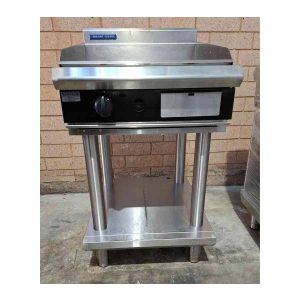 Used Blue Seal GP514-LS-BLK-NG-641 Black Series 600mm Modular Gas Heavy Duty Thermostatic Griddle on Leg Stand