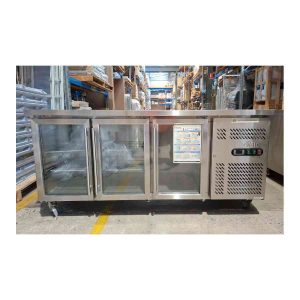 Used Bromic UBC1795GD-024 Three Hinged Glass Door, 417Lt Undercounter Fridge