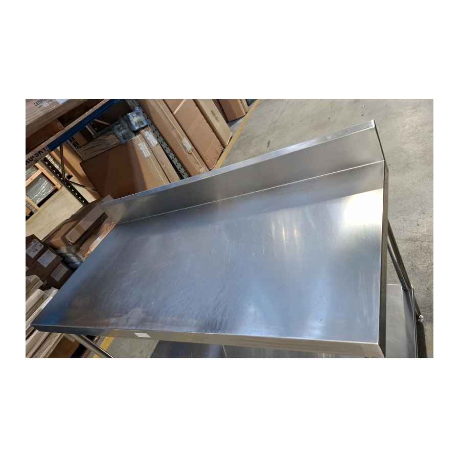 Used Simply Stainless Ss02.7.1500 1500X700Mm Wall Bench Used simply stainless ss02. 7. 1500 1500x700mm wall bench
