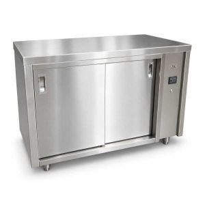 DSS Circum Heat DS-CH-CB/2 CB/2 Hot Cupboard with Stainless Steel Top. 1103W x 653D x 840H mm. Includes 1 x Stainless Steel Perforated Shelf