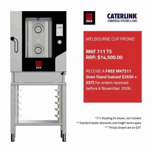 Tecnoeka MKF 711 TS, 7 x 1/1GN Electric Compact Combi Oven with Touch Screen.